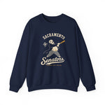 Sacramento Senators Crewneck Sweatshirt - Vintage Defunct Baseball Teams - California