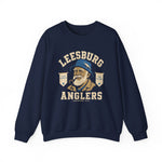 Leesburg Anglers Crewneck Sweatshirt - Vintage Defunct Baseball Teams - Florida