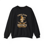 Lewiston Broncs Crewneck Sweatshirt - Vintage Defunct Baseball Teams - Idaho