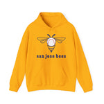 San Jose Bees 1980s Style Hoodie - Vintage Defunct Baseball Teams - California