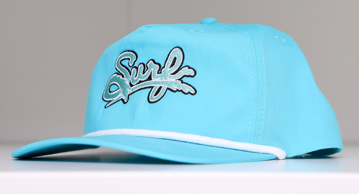 Atlantic City Surf Script Baseball Rope Hat
