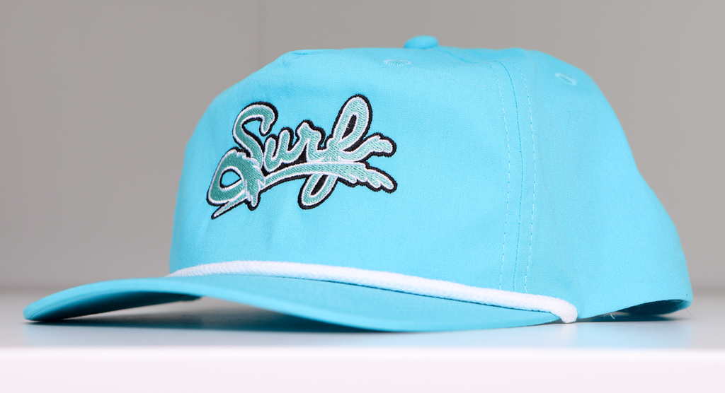 Atlantic City Surf Script Baseball Rope Hat